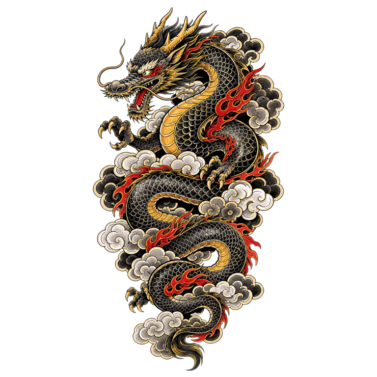 Japanese tattoo illustration